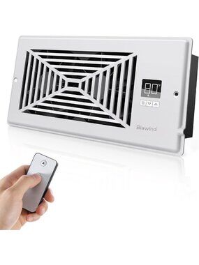Quiet Smart Register Booster Fan for 4x10 Vent - Energy Efficient Air Circulator